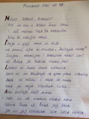Песма коју ми је написала моја драга пријатељица Радмила Милошев